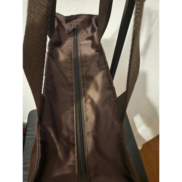 Vintage KATE SPADE New York Brown Nylon Structured Shoulder Hand Bag 14.5x10x5 - Picture 6 of 13